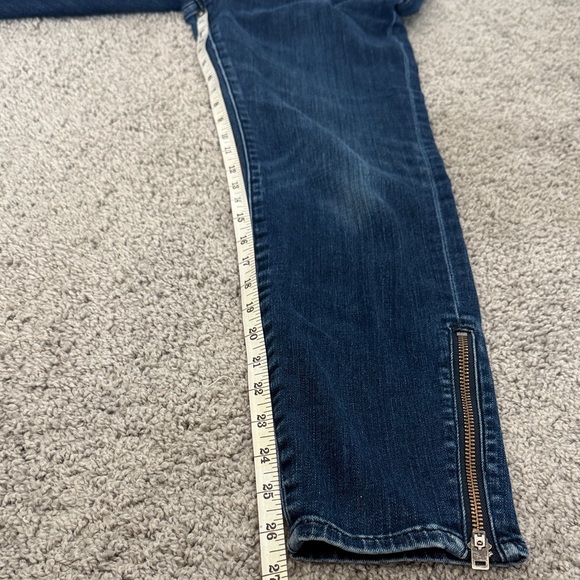 Madewell High Rise Skinny Jeans Zipper Ankle Dark Wash Women Size 28 - Picture 6 of 14